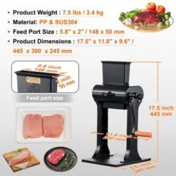 VEVOR Commercial Meat Tenderizer, Heavy Duty Stainless Steel Meat Tenderizer Machine, Quick And Easy Manual Operation Kitchen Tool, 5.8" Feed Port -Vevor GUEST 01289843 948f 46d2 aa34 46b6ff0ba34c