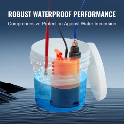 VEVOR Tankless Water Heater Flushing Kit, Includes Efficient Pump & 3.7 Gallon Pail & 2 Hoses, Wrench And Adapter For Quick Install, Orange 4 VEVOR Tankless Water Heater Flushing Kit, Includes Efficient Pump & 3.7 Gallon Pail & 2 Hoses, Wrench And Adapter For Quick Install, Orange - Image 4