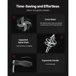 VEVOR Manual Meat Grinder, 304 Stainless Steel Hand Crank Meat Mincer With Steel Table Clamp, Sausage Stuffer, Silver -Vevor GUEST 0362ed6a 4e95 4460 b882 dac03d6fb7be