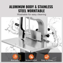 VEVOR Electric Meat Saw, 1800W Stainless Vertical Cutter, 19.1"x15" Workbench, 7.09" Cutting Thickness, Includes 5 Blades -Vevor GUEST 03b82179 ba35 4b1e beb2 6e5f51b393b3