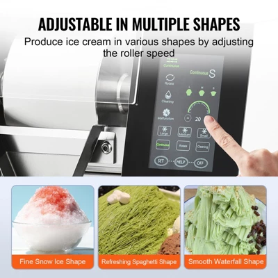 VEVOR Commercial Snowflake Ice Machine, 529.1LBS/24H Snowflake Ice Maker, Stainless Steel Ice Shaver Machine, Electric Snow Cone Maker, Silver 3 VEVOR Commercial Snowflake Ice Machine, 529.1LBS/24H Snowflake Ice Maker, Stainless Steel Ice Shaver Machine, Electric Snow Cone Maker, Silver - Image 3