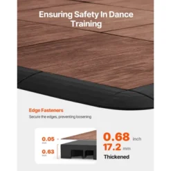 VEVOR Dance Floor Tiles, 12.4 X 12.4 In 25 Piece Interlocking Dance Flooring, Portable Dance Practice Floor With Cushioned Base -Vevor GUEST 04587ea3 266e 4ce6 b204 87c5a74ff41a