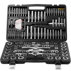 VEVOR Tap And Die Set, 116-Piece Include Metric And SAE Size, Bearing Steel Taps And Dies, Essential Threading Tool -Vevor GUEST 052aeb18 d05b 483a 90d6 f4e0fa57c0bb