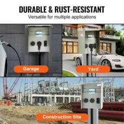 VEVOR Temporary Power Outlet Panel, 125/250V, RV Power Outlet Box With A 20/30/50 Amp Receptacle Installed, Gray -Vevor GUEST 05bfc14c 49c6 498b aa1e 5cfb21067fe7