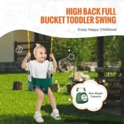 VEVOR Toddler Swing Seat, High Back Full Bucket Baby Swing Seat With Coated Chains And Carabiners, Support 150 Lbs Baby Outdoor Swing 9 VEVOR Toddler Swing Seat, High Back Full Bucket Baby Swing Seat With Coated Chains And Carabiners, Support 150 Lbs Baby Outdoor Swing -Vevor GUEST 05c9fce3 67d8 4d37 846c 3c929135fd4c