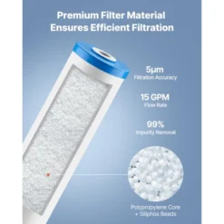 VEVOR Whole House Water Filter Replacement Cartridge, 4.5" X 20" Polyphosphate Scale Inhibitor Filter For Whole Home Water Filtration System, White -Vevor GUEST 0674217d 8178 4ab7 be18 bd4523c07935