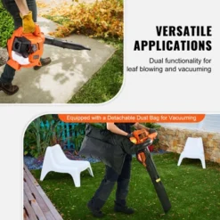 VEVOR Leaf Blower, 26CC 2-Cycle Handheld Leaf Blower With A Fuel Tank, 2-in-1 Blower 425CFM Air Volume 156MPH Speed, For Lawn Care, Leaf Cleaning -Vevor GUEST 073b2436 5f4b 4913 ada2 a9da76bd5226