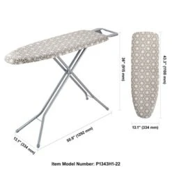 VEVOR Ironing Board With Large 51 X 13 Ironing Surface, Thickened 4 Layers Iron Board With Heat Resistant Cover And 100% Cotton Cover -Vevor GUEST 077012dc 26d3 45c5 9224 fd27074de579