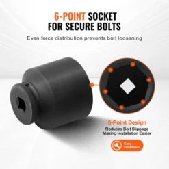 VEVOR Axle Nut Impact Socket Set, 1/2" Drive 6-Point 4-Piece SAE Spindle Nut Socket Set, CR-MO Heat Treated Large Socket Set With Storage Case Black 11 VEVOR Axle Nut Impact Socket Set, 1/2" Drive 6-Point 4-Piece SAE Spindle Nut Socket Set, CR-MO Heat Treated Large Socket Set With Storage Case Black -Vevor GUEST 08e2ccde d995 42a5 b307 32f1041c100c