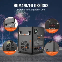 VEVOR Cold Spark Machine, 500W Output Fireworks Controller, 6.6-13ft Adjustable Height, With Advanced DMX System, Screen,Portable Handle, Black -Vevor GUEST 0943f2ec eda8 40d7 9ac0 137457d6d042
