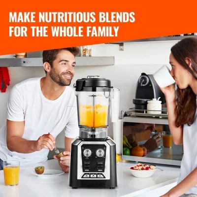 VEVOR Professional Blender, Commercial Countertop Blenders, 68 Oz Jar Blender Combo, Stainless Steel 3 Functions Blender, Black 6 VEVOR Professional Blender, Commercial Countertop Blenders, 68 Oz Jar Blender Combo, Stainless Steel 3 Functions Blender, Black - Image 6