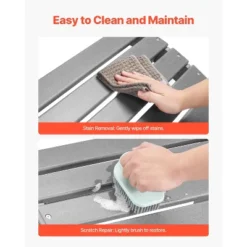 VEVOR Adirondack Ottoman, 21.5L X 18.9W X 14.8H Inch HDPE Plastic Folding Adirondack Ottoman, Weather-Resistant Foot Rest For Adirondack Chair, Gray 13 VEVOR Adirondack Ottoman, 21.5L X 18.9W X 14.8H Inch HDPE Plastic Folding Adirondack Ottoman, Weather-Resistant Foot Rest For Adirondack Chair, Gray -Vevor GUEST 0b7e7bc8 79ef 43fe a266 63efe77843be