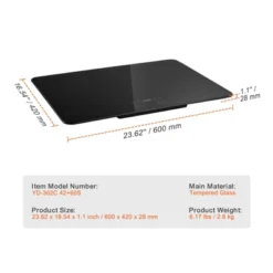 VEVOR Electric Warming Tray, Food Warming Trays For Buffet, Warming Trays With Adjustable Temperature Control, Portable Tempered Glass Food Warmer -Vevor GUEST 0b99e45b 493d 49c5 ad95 717f941231c7