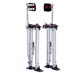 VEVOR Drywall Stilts, 24''-40'' Adjustable Aluminum Tool Stilts With Protective Knee Pads, Non-slip Work Stilts For Sheetrock Painting, Silver -Vevor GUEST 0c4b51ba 3066 471e b52c bbfa0dd35c02