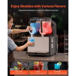 VEVOR Commercial Slushy Machine, 4Lx2 Double Tank Frozen Drink Machine, 32 Cups Stainless Steel Margarita Smoothie Frozen Drink Maker, Black 10 VEVOR Commercial Slushy Machine, 4Lx2 Double Tank Frozen Drink Machine, 32 Cups Stainless Steel Margarita Smoothie Frozen Drink Maker, Black -Vevor GUEST 0c783171 0bca 45ed 894c 657c51ef9c4c