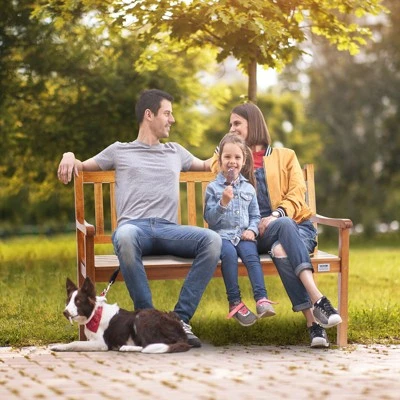 VEVOR Outdoor Bench, 50 Inches Wood Garden Bench For Outdoors, Outdoor Garden Park Bench With Backrest And Armrests, 800 Lbs Load Capacity Bench 1 VEVOR Outdoor Bench, 50 Inches Wood Garden Bench For Outdoors, Outdoor Garden Park Bench With Backrest And Armrests, 800 Lbs Load Capacity Bench