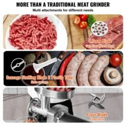 VEVOR Meat Grinder, 9 Lbs/Min Capacity Electric Meat Grinders With Blade, Grinding Plate, Sausage Maker, Stainless Steel Commercial Meat Mincer -Vevor GUEST 0ca62dcd 0558 4c13 a38c 10bbf625e99b
