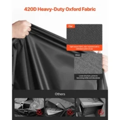 VEVOR Patio Furniture Cover, 420D Heavy Duty Waterproof Outdoor Dining Table And Chairs Cover, Large Squre Patio Table Covers, Black -Vevor GUEST 0dbf8d58 bdd3 4e23 907d 41eaa152ed71