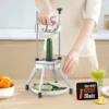 VEVOR Commercial Vegetable Fruit Chopper 1/4" Blade Heavy Duty Professional Food Dicer Kattex French Fry Cutter Onion Slicer Stainless Steel