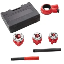VEVOR Ratchet Pipe Threader Kit, 1/2" NPT, 3/4" NPT, 1" NPT Manual Ratcheting Pipe Threader, Portable Pipe Threading Tool Set, Red 15 VEVOR Ratchet Pipe Threader Kit, 1/2" NPT, 3/4" NPT, 1" NPT Manual Ratcheting Pipe Threader, Portable Pipe Threading Tool Set, Red -Vevor GUEST 0f6b1536 f45c 4166 8d7f e1e548ee0ff7