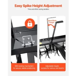 VEVOR Tow Behind Plug Aerator, 48-Inch Tow Behind Lawn Plug Aerator With Universal Hitch, Black -Vevor GUEST 107c6a95 b27e 4ec3 a453 2a917318d1b6