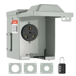 VEVOR 30 Amp RV Power Outlet Box, 125/250 Volt, Enclosed Lockable Outdoor RV Receptacle Box, NEMA TT-30R Weatherproof Electrical Panel, Gray 15 VEVOR 30 Amp RV Power Outlet Box, 125/250 Volt, Enclosed Lockable Outdoor RV Receptacle Box, NEMA TT-30R Weatherproof Electrical Panel, Gray -Vevor GUEST 10b6d80e b21a 42fb 8a0d e43cf981c6cf