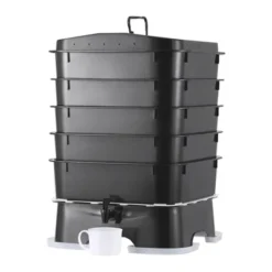 VEVOR 5-Tray Worm Composter, 50 L Worm Compost Bin Outdoor And Indoor, Sustainable Design Worm Farm Kit, For Recycling Food Waste, Worm Castings -Vevor GUEST 10eba8f5 afc9 4d1b af87 a7b67a9e43cf