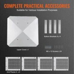 VEVOR Chimney Cap, 9 X 9 Inch, 304 Stainless Steel Fireplace Chimney Cover, Not Easily Toppled & Practical Accessories & Easy Installation, Silver -Vevor GUEST 10f59b4e 03a4 4367 8d1a 603db9eb8587