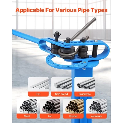 VEVOR Manual Pipe Bender, Pipe Tube Bender With 14 Bending Dies, 200° Heavy-Duty Tube Bending Tool For Copper Aluminum Iron Pipes 6 VEVOR Manual Pipe Bender, Pipe Tube Bender With 14 Bending Dies, 200° Heavy-Duty Tube Bending Tool For Copper Aluminum Iron Pipes - Image 6