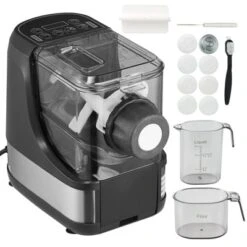 VEVOR Electric Pasta Maker, 150W Automatic Noodle Maker Machine With 8 Pasta Shapes, 4 Intelligent Modes, 500g Flour Capacity, Black -Vevor GUEST 129fc19d ed2b 4b62 a1ef b1a658350e85