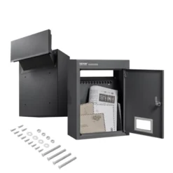 VEVOR Through The Wall Drop Box, Heavy Duty Steel Through The Wall Mailbox With 2.8-7.9" 13" Combination Lock, 12.5x6.3x16.9" Mail Drop Box, Black 15 VEVOR Through The Wall Drop Box, Heavy Duty Steel Through The Wall Mailbox With 2.8-7.9" 13" Combination Lock, 12.5x6.3x16.9" Mail Drop Box, Black -Vevor GUEST 130cd915 1c48 4747 871c 43f8bba2258b