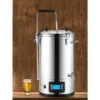 VEVOR Electric Brewing System, 9.2 Gal/35 L Brewing Pot, All-in-One Home Beer Brewer With Pump, Mash Boil Device, Auto/Manual Mode 100-1800W, Silver