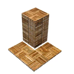 VEVOR Interlocking Deck Tiles Solid Wood, 27 Pack,12"x12" Waterproof Camphor Pine Wood Flooring All Weather Use, Patio Floor Decking Covering Tiles 15 VEVOR Interlocking Deck Tiles Solid Wood, 27 Pack,12"x12" Waterproof Camphor Pine Wood Flooring All Weather Use, Patio Floor Decking Covering Tiles -Vevor GUEST 13836275 1590 4131 8bbc 324055abe83d