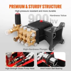 VEVOR Pressure Washer Pump, 4400 PSI, 4.0 GPM, 1" Shaft Horizontal Triplex Plunger, Replacement Power Washer Pumps Kit, Parts Washer Pump -Vevor GUEST 146c0e12 d885 467e 9b98 cd3eab4e5855
