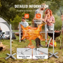 VEVOR Electric BBQ Rotisserie Grill Kit, 46 Inch 90 Lbs Capacity, Automatic 42W Motor Height Adjustable Universal Roaster Stand, Silver 12 VEVOR Electric BBQ Rotisserie Grill Kit, 46 Inch 90 Lbs Capacity, Automatic 42W Motor Height Adjustable Universal Roaster Stand, Silver -Vevor GUEST 146e522c 843d 4c7f 83ab 1b98cab5c16f