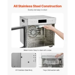 VEVOR Food Dehydrator Machine, 8 Stainless Steel Trays, 400W Electric Food Dryer With Adjustable Temperature & 24-Hour Timer, Freeze Dryer, Silver -Vevor GUEST 1521b673 b421 44d6 b2e9 60e82156c0f7