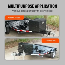 VEVOR Trailer Tongue Box, Aluminum Alloy Diamond Plate Tongue Box Tool Chest, Heavy Duty Trailer Box Storage With Lock And Keys, 39"x16.5"x12" -Vevor GUEST 15f66bb5 c997 44a4 8d8f 660a99f8b100