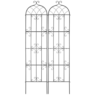 VEVOR Garden Trellis For Climbing Plants, 87 X 20 In, 2 Packs Rustproof Metal Garden Flower Trellis, Outdoor Climbing Rose Trellis Cucumbers Support 8 VEVOR Garden Trellis For Climbing Plants, 87 X 20 In, 2 Packs Rustproof Metal Garden Flower Trellis, Outdoor Climbing Rose Trellis Cucumbers Support - Image 8