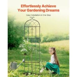 VEVOR Garden Trellis For Climbing Plants, 87 X 20 In, 4 Packs Rustproof Metal Garden Flower Trellis, Outdoor Climbing Rose Trellis Cucumbers Support 12 VEVOR Garden Trellis For Climbing Plants, 87 X 20 In, 4 Packs Rustproof Metal Garden Flower Trellis, Outdoor Climbing Rose Trellis Cucumbers Support -Vevor GUEST 161e2484 b2e2 487d 9d7d d6b995d60560