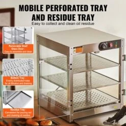 VEVOR 3-Tier Commercial Food Warmer Display, 800W Food Display Warmer With Light, 86℉~185℉ Temperature Control, 90L Large Capacity 11 VEVOR 3-Tier Commercial Food Warmer Display, 800W Food Display Warmer With Light, 86℉~185℉ Temperature Control, 90L Large Capacity -Vevor GUEST 1713e517 c193 494b 9b4e 46139afbb38e