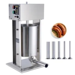 VEVOR Electric Sausage Stuffer, 12 L / 25 LBS Vertical Meat Stuffer, 200W Motor, Stepless Speed Control And Foot Pedal, Silver -Vevor GUEST 1718829d 83c5 4572 8c6f 4a26328dbd2e