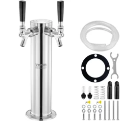 VEVOR Dual Taps Draft Beer Tower Dispenser, Stainless Steel Keg Beer Tower, Kegerator Tower Kit With Pre-Assembled Tubing 15 VEVOR Dual Taps Draft Beer Tower Dispenser, Stainless Steel Keg Beer Tower, Kegerator Tower Kit With Pre-Assembled Tubing -Vevor GUEST 1771d489 bbf7 4b24 a21a aae9a34ca163