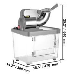 VEVOR 110V Commercial Ice Crusher 440LBS/H, ETL Approved 300W Electric Snow Cone Machine With Dual Blades, Stainless Steel Shaved Ice Machine, Silver 14 VEVOR 110V Commercial Ice Crusher 440LBS/H, ETL Approved 300W Electric Snow Cone Machine With Dual Blades, Stainless Steel Shaved Ice Machine, Silver -Vevor GUEST 1779657e 073a 47ff ad99 27a543994376