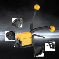 VEVOR Steel Strapping Tool For 1/2"-3/4" Width, 3-in-1 (Tensioner, Crimper, Cutter) Manual Belt Packaging Banding Machine, Yellow -Vevor GUEST 183b8ff4 9020 4320 b360 0bea88e8d4cf