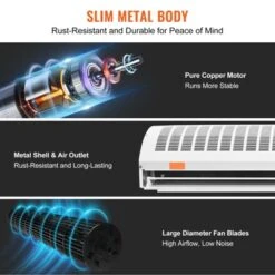 VEVOR 60" Commercial Indoor Air Curtain Super Power 2 Speeds 2100CFM, Wall Mounted Air Curtains For Doors, Indoor Over Door Fan, White -Vevor GUEST 184c8e2b 6801 472a b061 2d3e84e1dc48