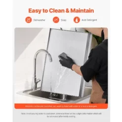 VEVOR Stainless Steel Griddle, 23x16 Inch Universal Flat Top Rectangular Plate, Gas Grill Griddle For BBQ Grill, Teppanyaki, Silver -Vevor GUEST 187b7d34 f1db 45e5 b4ed c6291fe87ad3