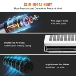 VEVOR 42" Commercial Indoor Air Curtain Super Power 2 Speeds 1350CFM, Wall Mounted Air Curtains For Doors, Indoor Over Door Fan, White -Vevor GUEST 18c49739 0c78 40e4 8322 48bfb7fa92f0