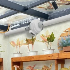 VEVOR 4 To 3.5 Inch Radon Fan Installation Kit, Quiet 260CFM Radon Mitigation Fan System Kit With 2 Couplers, Pressure Indicator, White