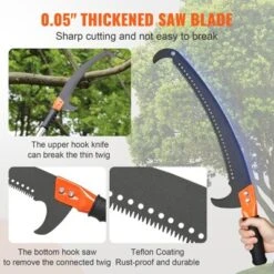 VEVOR Manual Pole Saw, 7.3-27 Ft Extendable Tree Pruner, Manual Branch Trimmer With Lightweight 8 Fiberglass Handles, For Pruning Palms And Shrubs -Vevor GUEST 1936f224 dd20 4abd b141 9fa0e1a1fad7