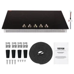 VEVOR Induction Cooktop, 9200W Electric Countertop Burner,5 Burner Knob Control Stove,Built-in Induction Cooktop With 12 Temperature Settings, Black -Vevor GUEST 19e40a30 fccf 474d 8ac9 887af570a989